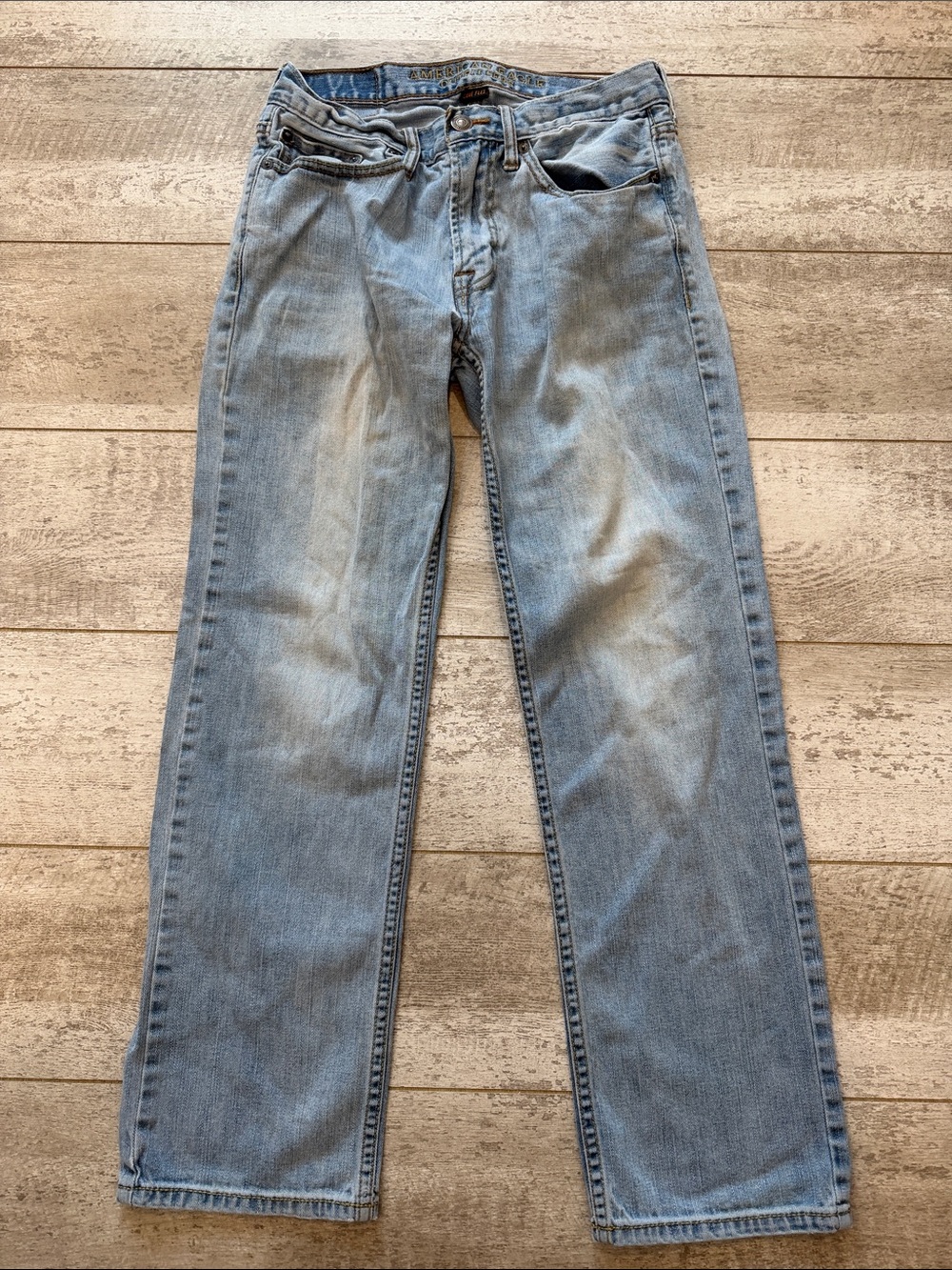 American Eagle Outfitters Light Blue Original Straight Jeans 29 x 30